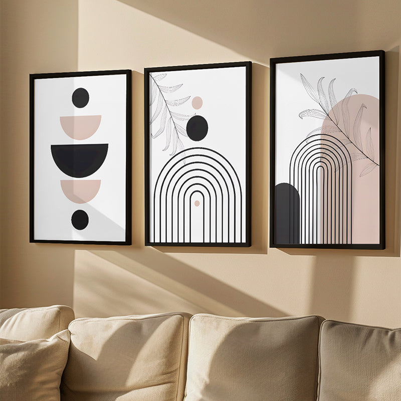Tablou decorativ triptic Voren, Lemn, 33x48 cm