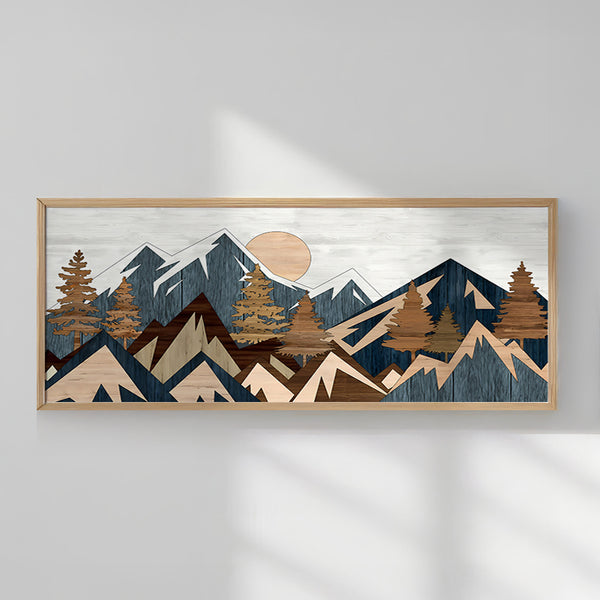 Tablou decorativ Uelia, Multicolor, 70x33 cm