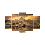 Tablou MDF ( 5 buc ) Ottoman, Multicolor, 60x110 cm