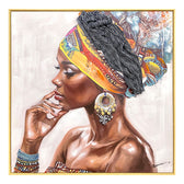 Tablou pe pânza cu efect 3D Jalo, Pânza/Carton, 80x80 cm