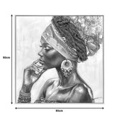 Tablou pe pânza cu efect 3D Jalo, Pânza/Carton, Multicolor, 80x80 cm, imagine suplimentara