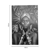 Tablou pe Panza Umone I, Negru, 80x120 cm