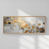 Tablou Quane, Cadru, Multicolor, 120x50 cm