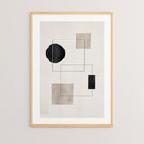 Tablou Squnto, Modern și cadru, Multicolor, 33x48 cm