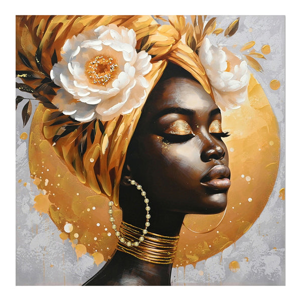 Tablou tip canvas 3D, Pânza, Multicolor, 100x100 cm