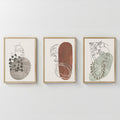 Tablou triptic Aelra, Lemn, 33x48 cm