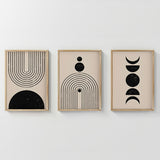 Tablou triptic Aregon, Multicolor, 33x48 cm