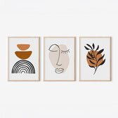 Tablou triptic cu imprimeu digital Dremfia, 33x48 cm