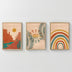 Tablou triptic Delea, Rama lemn, 33x48 cm