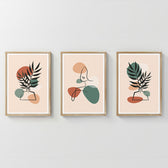 Tablou triptic Elix, Ramă metalică, 33x48 cm