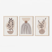 Tablou triptic Frendy, Cadru din lemn, 33x48 cm