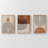 Tablou triptic Herela, Lemn, 33x48 cm