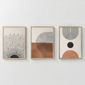 Tablou triptic Jemba, Lemn, 33x48 cm