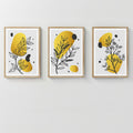 Tablou Triptic Jerif, Ramă Lemn, 33x48 cm