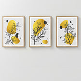 Tablou Triptic Jerif, Ramă Lemn, 33x48 cm