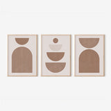 Tablou triptic Loana, Cadru, Multicolor, 33x48 cm