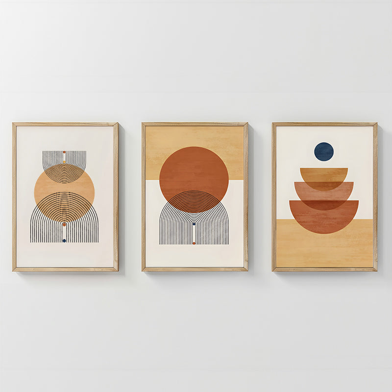 Tablou triptic Mireta, Multicolor, 33x48 cm