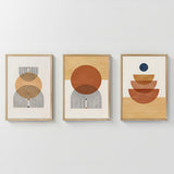 Tablou triptic Mireta, Multicolor, 33x48 cm