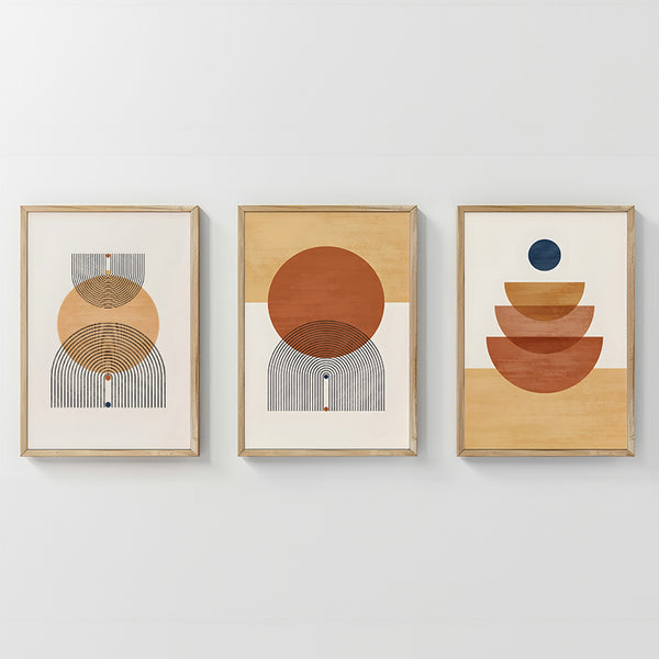 Tablou triptic Mireta, Multicolor, 33x48 cm