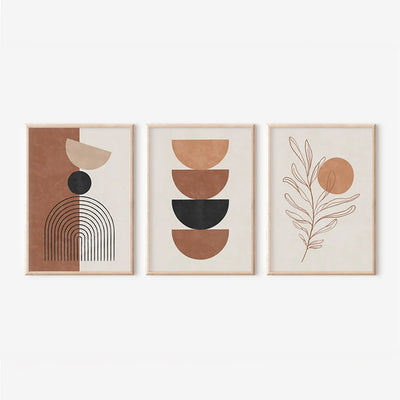 Tablou triptic Mistel, Pânză, 33x48 cm