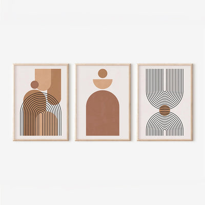 Tablou triptic Rexion, Lemn/Canvas, 33x48 cm