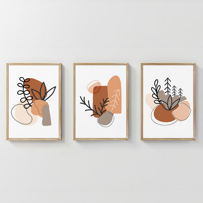 Tablou triptic Vynor, Cadru, 33x48 cm