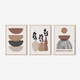 Tablou triptic Yenia, Multicolor, 33x48 cm