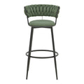 Taburet Alkia I, kaki, Negru, 50x56x95 cm, perspectiva suplimentara