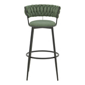Taburet Alkia I, kaki, Negru, 50x56x95 cm, perspectiva suplimentara