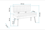 Taburet Banca Bucatarie Bench, 110x83x47 cm - Taburet Banca Bucatarie Bench, 110x83x47 cm
