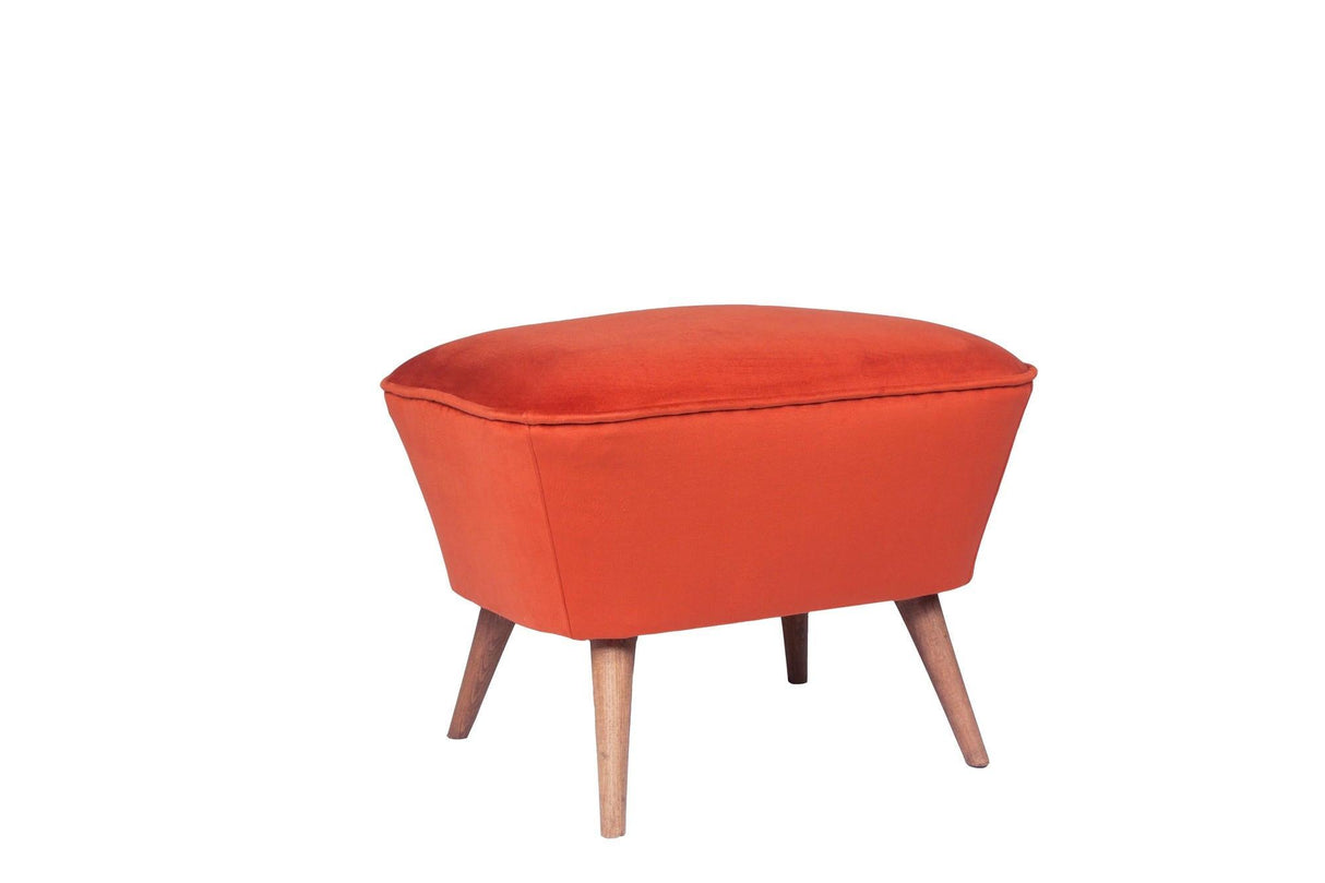 Taburet Chic Raffet, 57x45x45 cm - Rosu