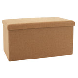 Taburet cu depozitare Greatness, Gri - Bej, 76x38x38 cm - Bej