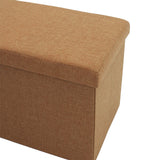 Taburet cu depozitare Greatness, Gri - Bej, 76x38x38 cm - Bej