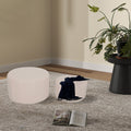 Taburet cu functie de pouf Gabello, Set 2 bucati, Boucle, Bej, 44x26 cm, detaliu produs