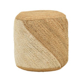 Taburet Elision Boho, Natural, 40x40x40 cm, imagine suplimentara