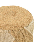 Taburet Elision Boho, Natural, 40x40x40 cm, detaliu produs