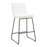 Scaun de bar Essential, stofa si metal, 53x64x107 cm - Bej