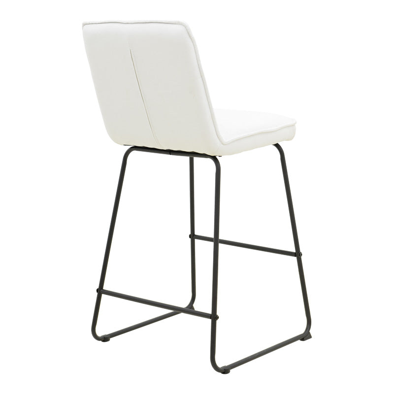 Scaun de bar Essential, stofa si metal, 53x64x107 cm - Bej