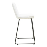 Scaun de bar Essential, stofa si metal, 53x64x107 cm - Bej
