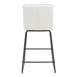 Scaun de bar Essential, stofa si metal, 53x64x107 cm - Bej