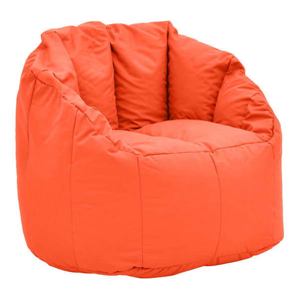 Taburet impermeabil Kerlon, Piele ecologica, Gri - Portocaliu, 80x65 cm