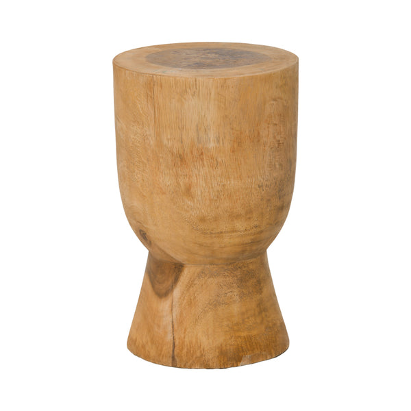 Taburet Koa din lemn Suar, Natural, Ø28x46 cm