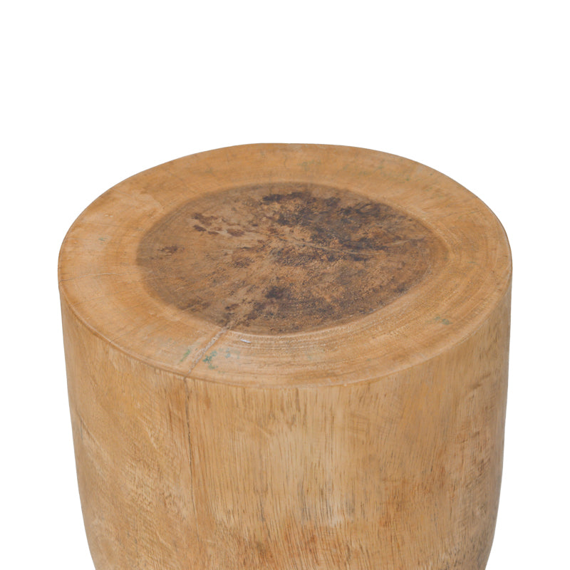 Taburet Koa din lemn Suar, Natural, Ø28x46 cm