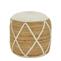 Puf Taburet Maroc Boho Natural 40x40x45 cm