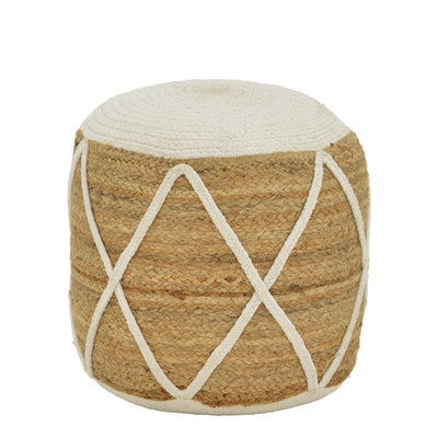Puf Taburet Maroc Boho Natural 40x40x45 cm