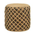 Puf Taburet Nelly Boho Natural 40x40x40 cm