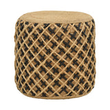 Taburet Nelly Boho, Natural, 40x40x40 cm