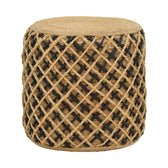 Puf Taburet Nelly Boho Natural 40x40x40 cm