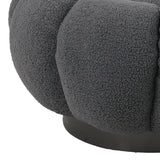 Taburet Nester, boucle, D60x31 cm - Gri