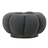 Taburet Nester, boucle, D60x31 cm - Gri